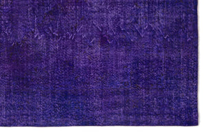 Purple Over Dyed Vintage Rug 6'2'' x 9'9'' ft 188 x 297 cm