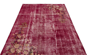 Naturel Over Dyed Vintage Rug 5'2'' x 8'12'' ft 158 x 274 cm