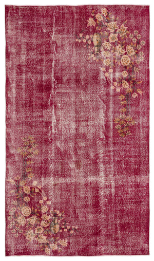 Naturel Over Dyed Vintage Rug 5'2'' x 8'12'' ft 158 x 274 cm