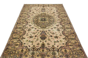 Naturel Over Dyed Vintage Rug 5'4'' x 9'1'' ft 162 x 276 cm