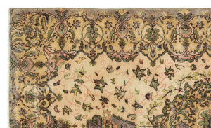 Naturel Over Dyed Vintage Rug 5'4'' x 9'1'' ft 162 x 276 cm