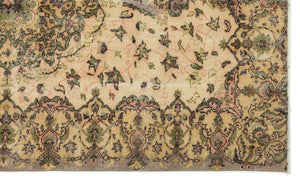 Naturel Over Dyed Vintage Rug 5'4'' x 9'1'' ft 162 x 276 cm