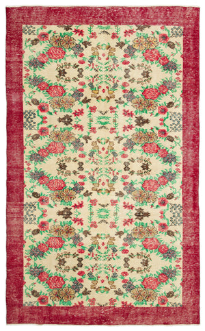 Naturel Over Dyed Vintage Rug 6'2'' x 10'0'' ft 187 x 306 cm