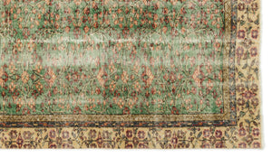 Naturel Over Dyed Vintage Rug 4'11'' x 8'7'' ft 150 x 262 cm