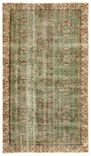 Naturel Over Dyed Vintage Rug 4'11'' x 8'7'' ft 150 x 262 cm