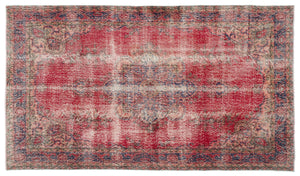 Naturel Over Dyed Vintage Rug 5'6'' x 9'5'' ft 168 x 287 cm