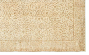 Beige Over Dyed Vintage Rug 5'4'' x 9'1'' ft 162 x 276 cm