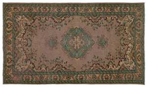 Naturel Over Dyed Vintage Rug 5'1'' x 8'6'' ft 156 x 260 cm