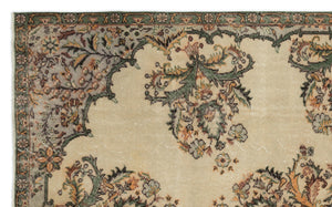Naturel Over Dyed Vintage Rug 5'9'' x 9'4'' ft 174 x 285 cm