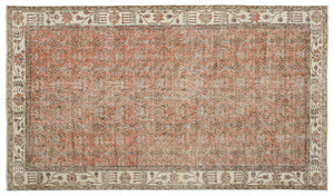 Naturel Over Dyed Vintage Rug 5'7'' x 9'5'' ft 169 x 288 cm