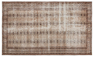 Naturel Over Dyed Vintage Rug 4'12'' x 8'4'' ft 152 x 254 cm