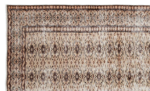 Naturel Over Dyed Vintage Rug 4'12'' x 8'4'' ft 152 x 254 cm