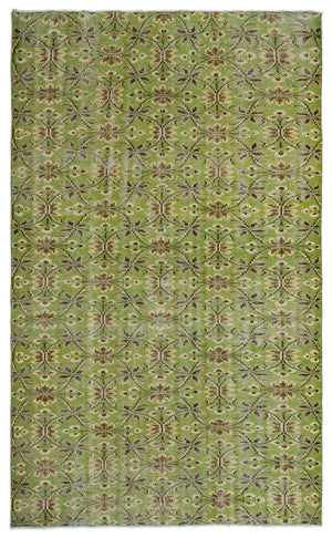 Naturel Over Dyed Vintage Rug 5'1'' x 8'5'' ft 155 x 257 cm