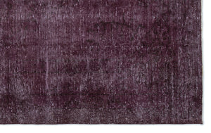 Purple Over Dyed Vintage Rug 5'3'' x 8'6'' ft 160 x 259 cm