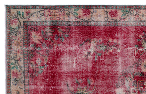 Naturel Over Dyed Vintage Rug 5'10'' x 9'3'' ft 178 x 281 cm