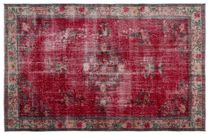 Naturel Over Dyed Vintage Rug 5'10'' x 9'3'' ft 178 x 281 cm