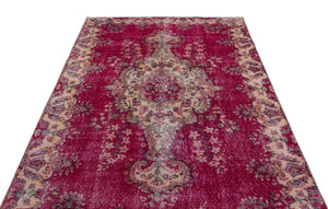 Naturel Over Dyed Vintage Rug 5'0'' x 8'3'' ft 153 x 251 cm