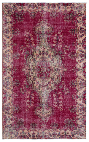 Naturel Over Dyed Vintage Rug 5'0'' x 8'3'' ft 153 x 251 cm