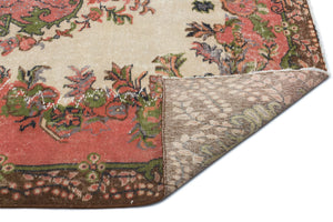 Retro Over Dyed Vintage Rug 5'5'' x 8'3'' ft 164 x 252 cm