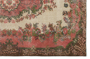 Retro Over Dyed Vintage Rug 5'5'' x 8'3'' ft 164 x 252 cm