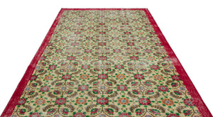 Naturel Over Dyed Vintage Rug 6'9'' x 10'5'' ft 207 x 317 cm