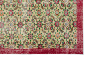 Naturel Over Dyed Vintage Rug 6'9'' x 10'5'' ft 207 x 317 cm