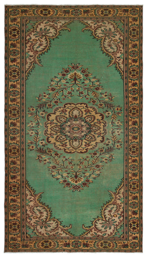 Retro Over Dyed Vintage Rug 5'8'' x 9'11'' ft 173 x 303 cm