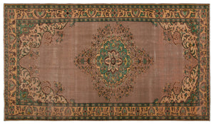 Naturel Over Dyed Vintage Rug 5'11'' x 10'4'' ft 181 x 316 cm