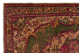 Naturel Over Dyed Vintage Rug 5'5'' x 8'2'' ft 164 x 250 cm