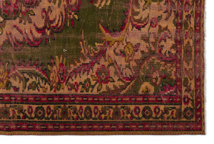 Naturel Over Dyed Vintage Rug 5'5'' x 8'2'' ft 164 x 250 cm