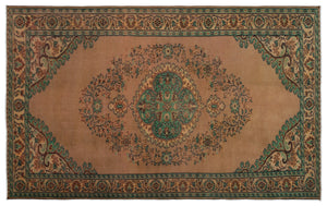 Naturel Over Dyed Vintage Rug 5'9'' x 9'5'' ft 176 x 288 cm