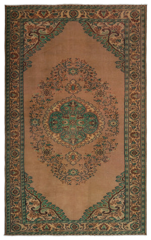 Naturel Over Dyed Vintage Rug 5'9'' x 9'5'' ft 176 x 288 cm