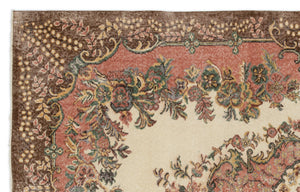 Naturel Over Dyed Vintage Rug 5'10'' x 9'2'' ft 178 x 280 cm