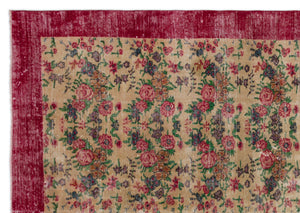 Naturel Over Dyed Vintage Rug 7'1'' x 10'2'' ft 216 x 310 cm