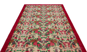 Naturel Over Dyed Vintage Rug 5'9'' x 9'6'' ft 175 x 290 cm