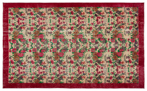 Naturel Over Dyed Vintage Rug 5'9'' x 9'6'' ft 175 x 290 cm