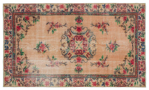 Naturel Over Dyed Vintage Rug 4'12'' x 8'7'' ft 152 x 261 cm
