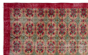 Naturel Over Dyed Vintage Rug 6'0'' x 9'8'' ft 184 x 295 cm