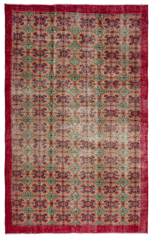 Naturel Over Dyed Vintage Rug 6'0'' x 9'8'' ft 184 x 295 cm