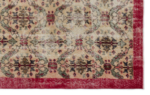 Naturel Over Dyed Vintage Rug 5'3'' x 8'6'' ft 160 x 260 cm