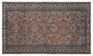 Naturel Over Dyed Vintage Rug 4'8'' x 7'7'' ft 141 x 232 cm