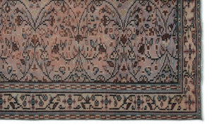 Naturel Over Dyed Vintage Rug 4'8'' x 7'7'' ft 141 x 232 cm