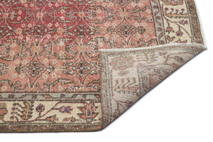 Naturel Over Dyed Vintage Rug 5'1'' x 9'1'' ft 155 x 276 cm