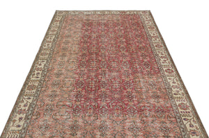 Naturel Over Dyed Vintage Rug 5'1'' x 9'1'' ft 155 x 276 cm