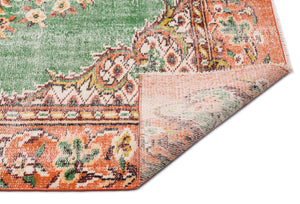 Retro Over Dyed Vintage Rug 5'6'' x 9'7'' ft 167 x 293 cm