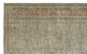 Gray Over Dyed Vintage Rug 5'2'' x 8'5'' ft 158 x 256 cm