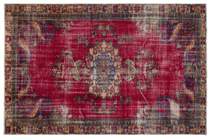 Naturel Over Dyed Vintage Rug 6'2'' x 9'5'' ft 188 x 288 cm