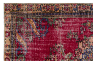 Naturel Over Dyed Vintage Rug 6'2'' x 9'5'' ft 188 x 288 cm