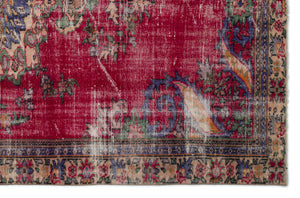 Naturel Over Dyed Vintage Rug 6'2'' x 9'5'' ft 188 x 288 cm