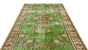 Retro Over Dyed Vintage Rug 6'0'' x 9'1'' ft 184 x 278 cm